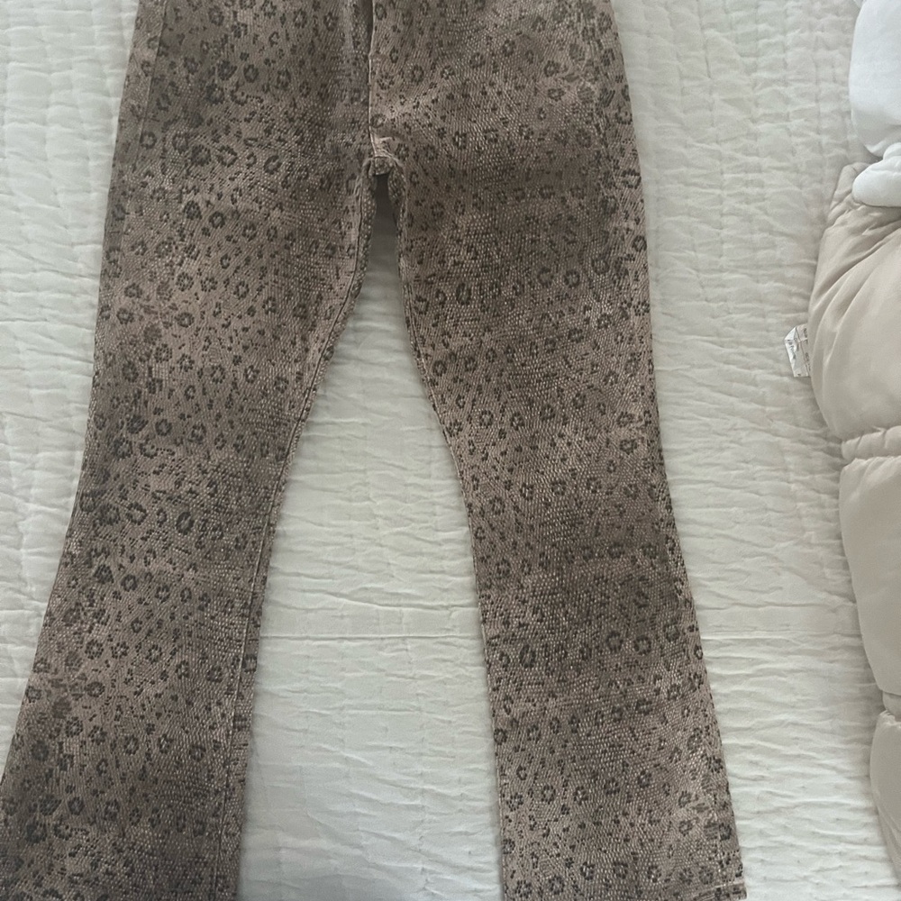 Frame Le Crop Mini Boot Jeans animal Print